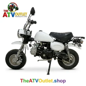 125cc Monkey Bike for Adult in India white petrol mini bike