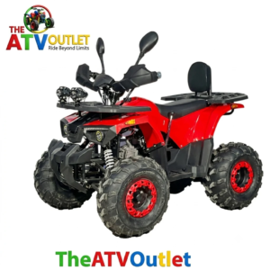 Red 135cc Neoplus ATV Bike with automatic petrol transmission