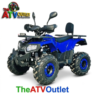 Blue 135cc Venom ATV Bike with automatic transmission
