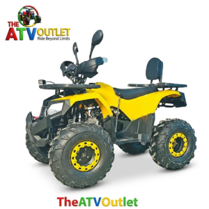 Yellow 135cc Venom ATV Bike with automatic transmission