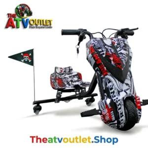 36V Battery 3 Wheel Electric Drifter for Kids Price in India Black and red 36V 3-wheel electric drifter for kids