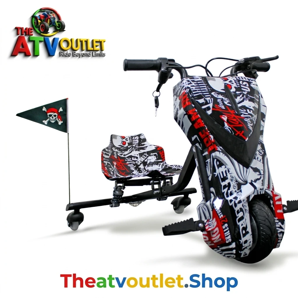 36V Battery 3 Wheel Electric Drifter for Kids Price in India Black and red 36V 3-wheel electric drifter for kids