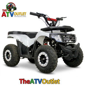 36V Battery Mini Mouzer ATV Bike White for Kids with Front and Reverse Drive in India