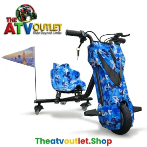 36V Battery 3 Wheel Electric Drifter for Kids Price in India Blue camouflage 36V electric drifter for kids