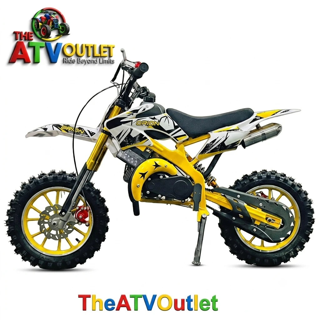 50cc Super Dirt Bike for Kids Price in India - 2 Stroke Petrol Dirt Bike Yellow 50cc Super Dirt Bike for Kids Price in India