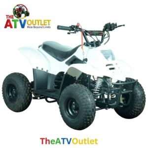 White 80cc Junior 4 Stroke ATV Bike for Kids